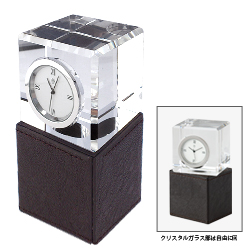 【未使用】A&M クリスタルクロック(ストライプ) A. P. J .アートプリントジャパン 【商品紹介】A＆Mクロックシリーズ
