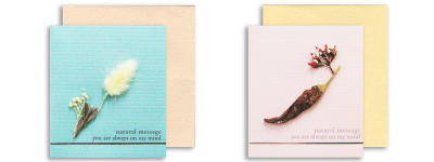 hand madeフラワーシリーズミニカード