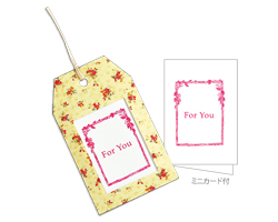 花柄タグカード